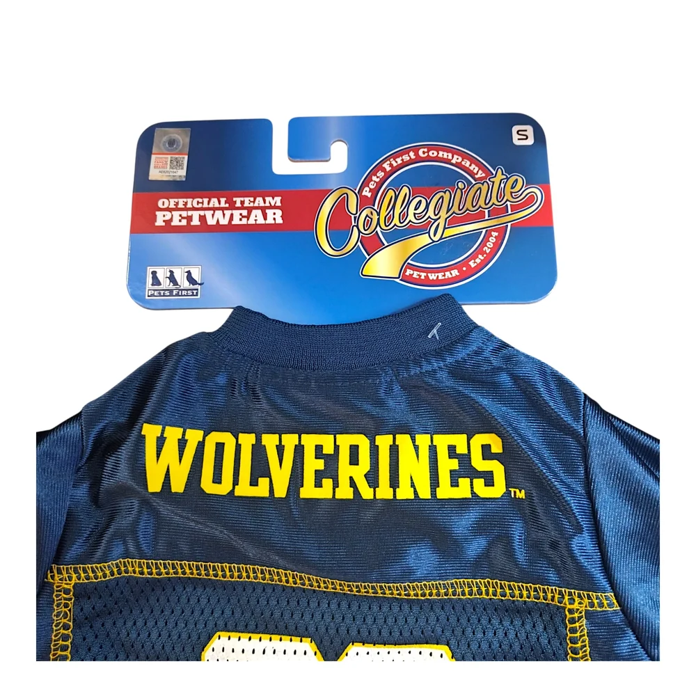 Pets First NCAA Michigan Wolverines Football Pet Mesh Jersey Size Small